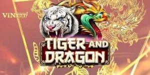 Giao diện bàn chơi Rồng Hổ trực tuyến với các cửa cược chính Rồng, Hổ và Hòa tại nhà cái